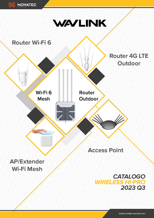 Copertina Catalogo Wireless Hi Pro 2023 Q3 Giallo